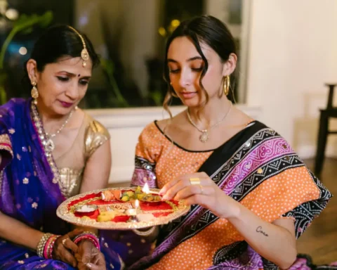 Offering Puja to God